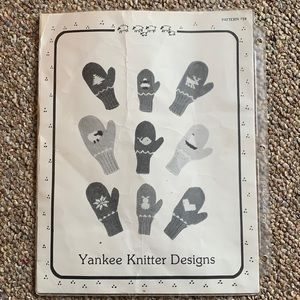 Vintage Yankee Knitter Mittens Pattern